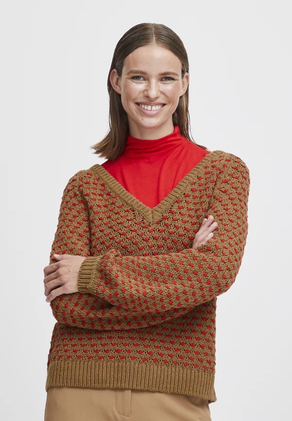 BYOlena - Strickpullover - goji berry mix