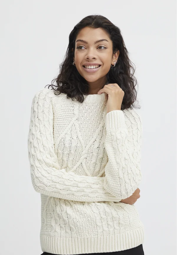 BYOLGI - Strickpullover - off white