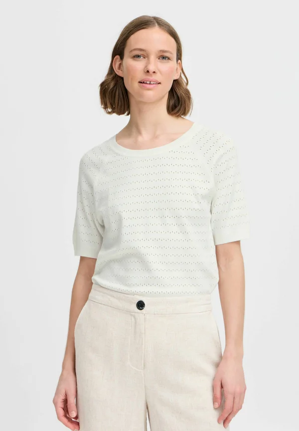BYOMANJA - Strickpullover - marshmallow