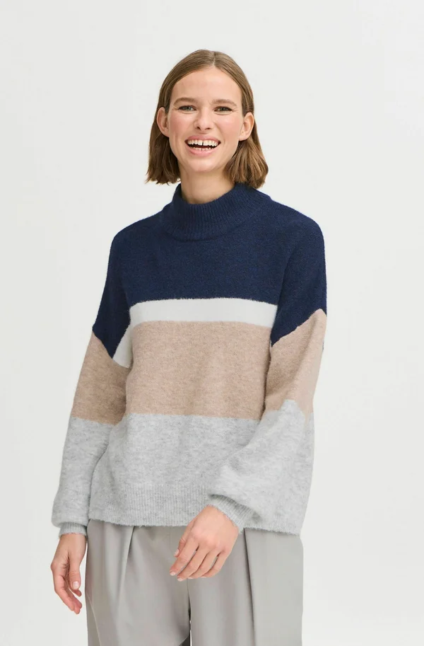 BYOMEA - Strickpullover - medieval blue mix