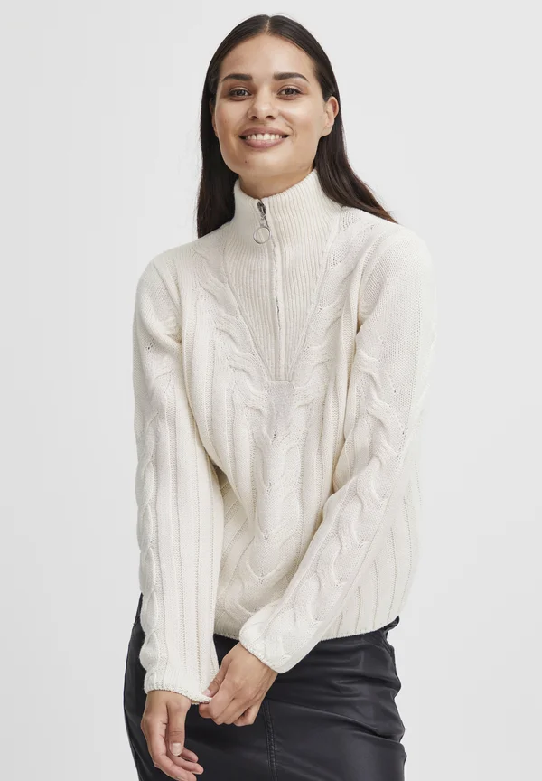 BYOTINKA HALFZIP JUMPER - - Strickpullover - birch