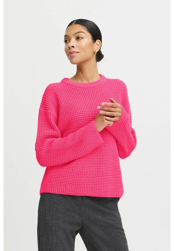 BYOTINKA - Strickpullover - fuchsia purple