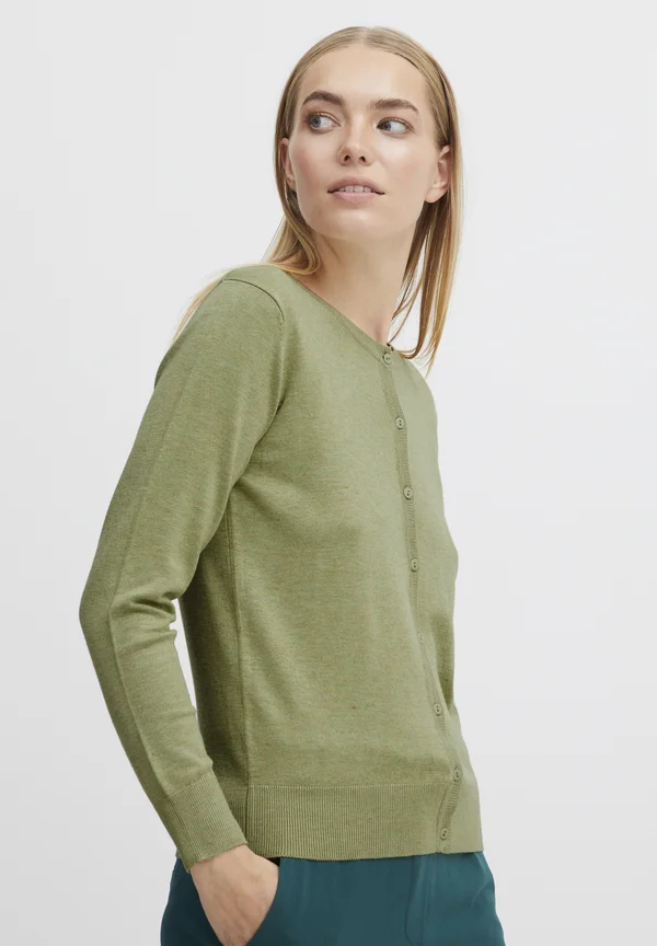 BYPIMBA - Strickjacke - sage melange