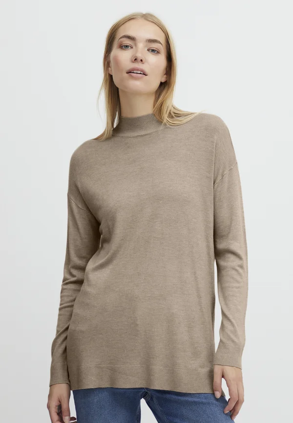 BYPIMBA - Strickpullover - tannin melange