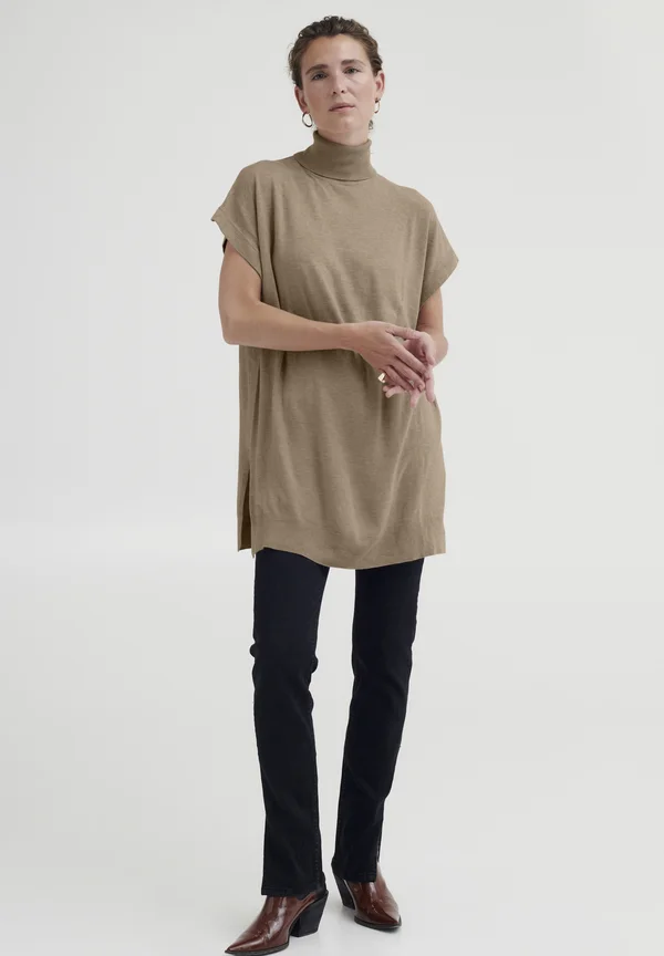 BYPIMBA - Strickpullover - tannin melange