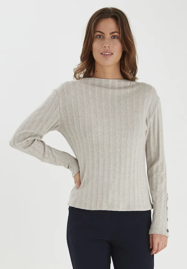 BYRalaya - Strickpullover - oyster melange