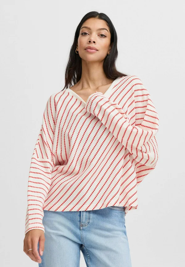 BYRUNI - Strickpullover - poinsettia mix