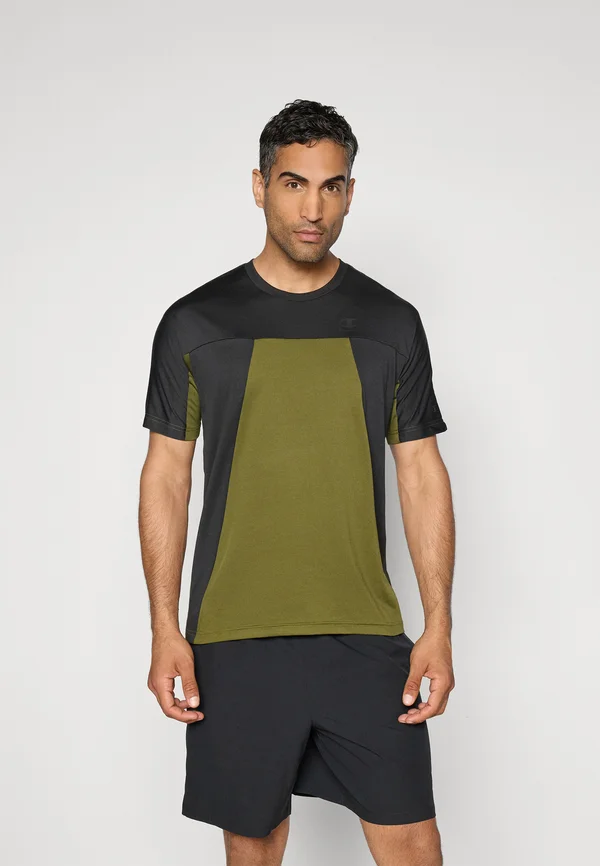 C-TECH COLORBLOCK CREWNECK  - Sport T-Shirt - khaki