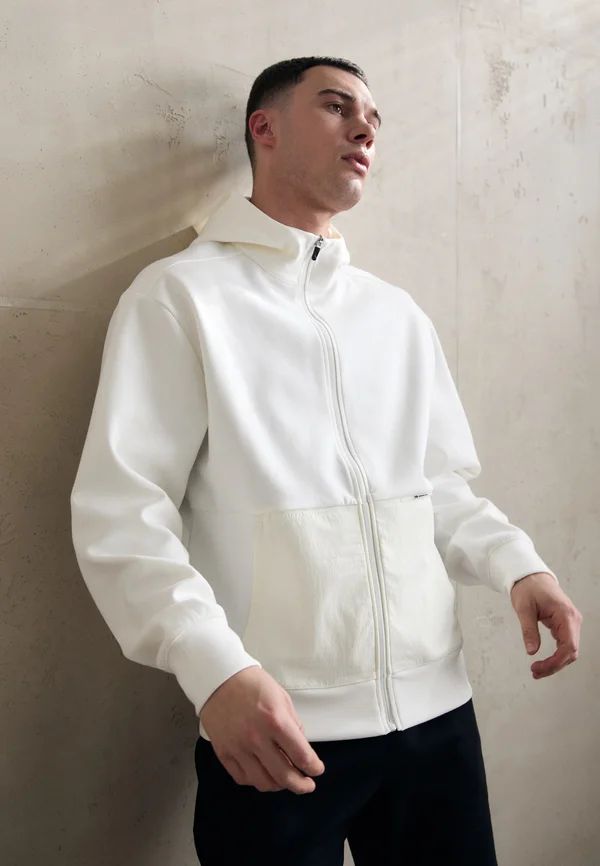 C-TECH FULL ZIP HOODIE - Sweatjacke - beige