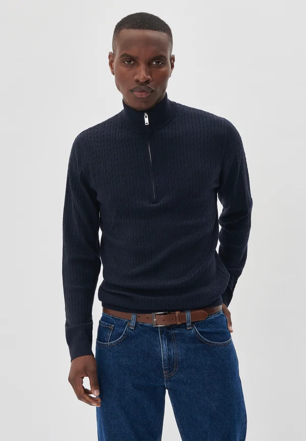 CABEL - Strickpullover - dark navy melange