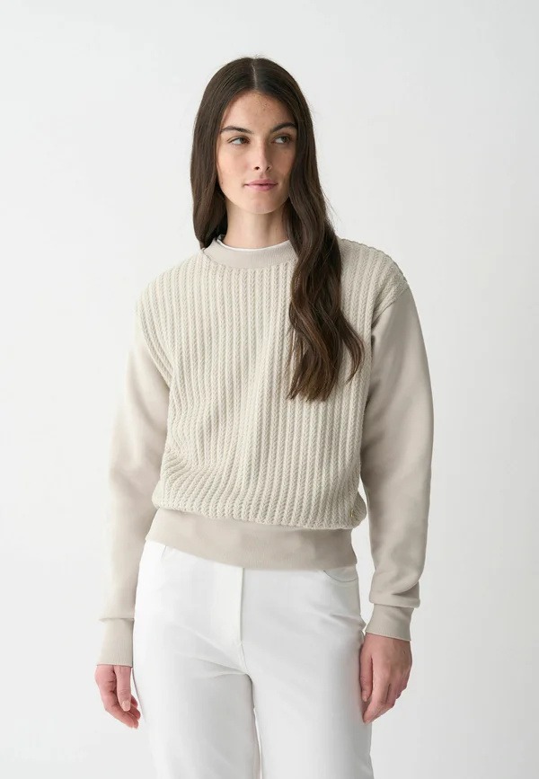 CABLE-KNIT - Strickpullover - white