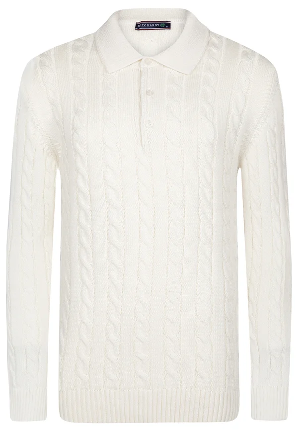 CABLE LONG SLEEVE - Strickpullover - off-white
