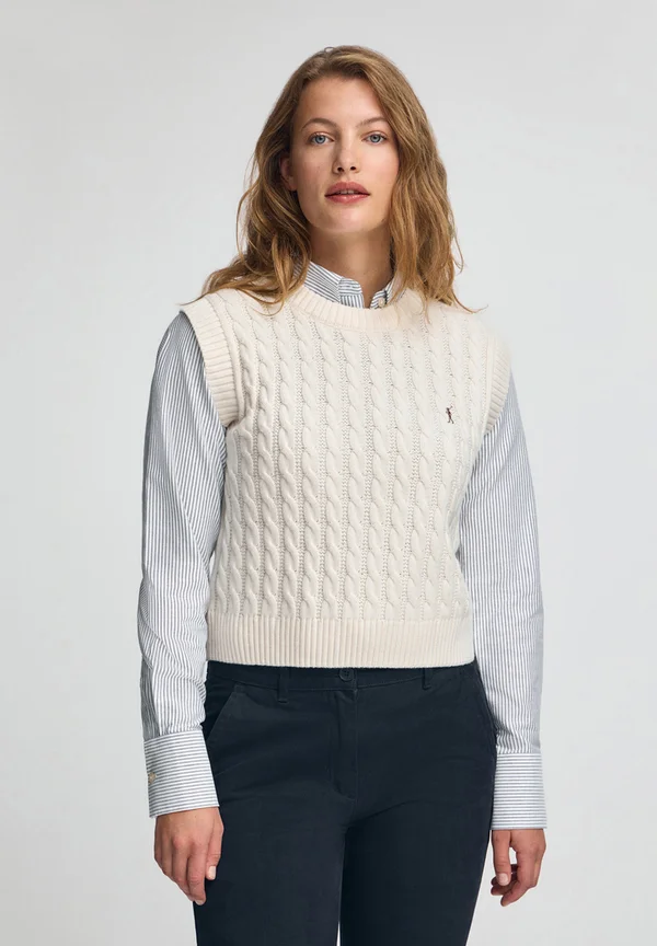 CABLE NRIGBY GO - Strickpullover - ecru