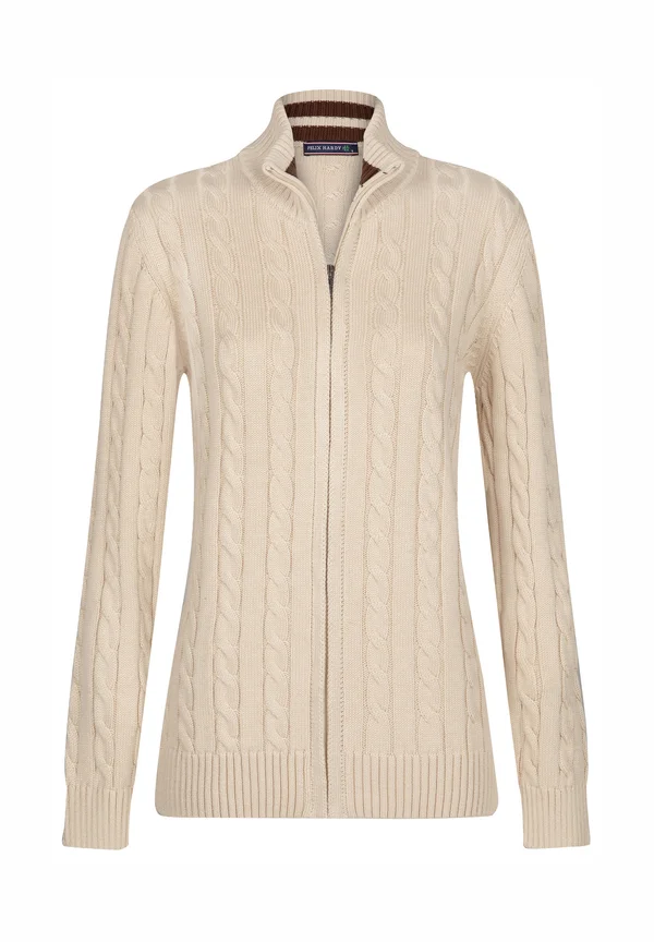 CABLE - Strickjacke - beige