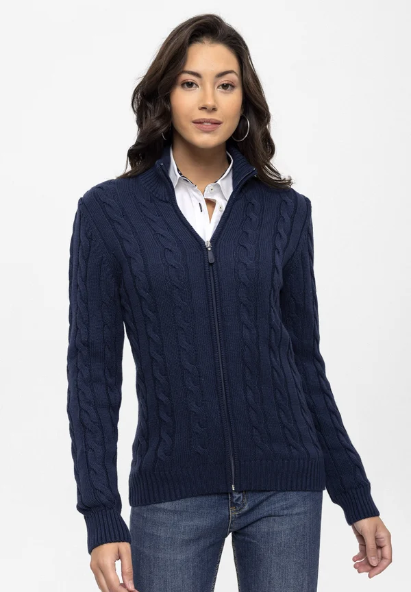 CABLE - Strickjacke - dark blue