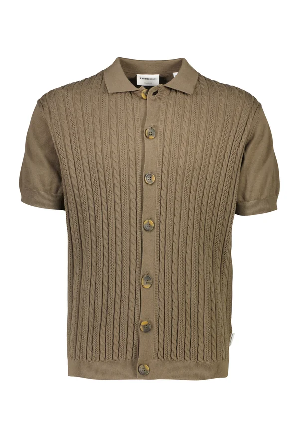 CABLE - Strickjacke - dk stone