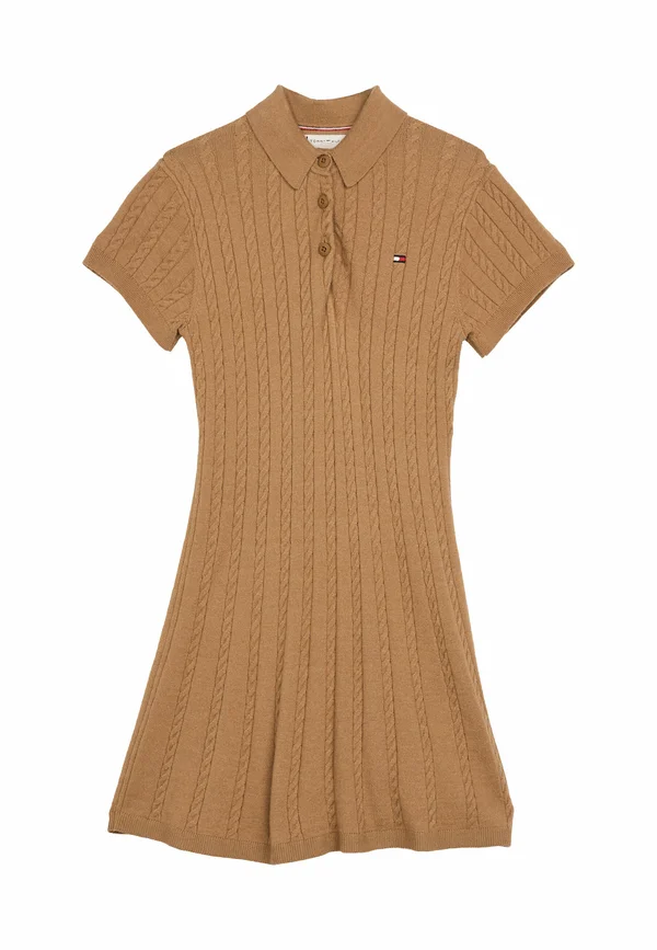 CABLE - Strickkleid - hickory heather