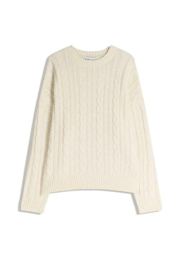 CABLE - Strickpullover - beige
