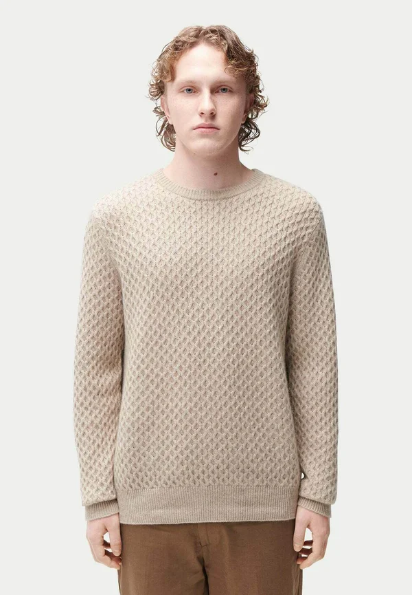 CABLE - Strickpullover - beige