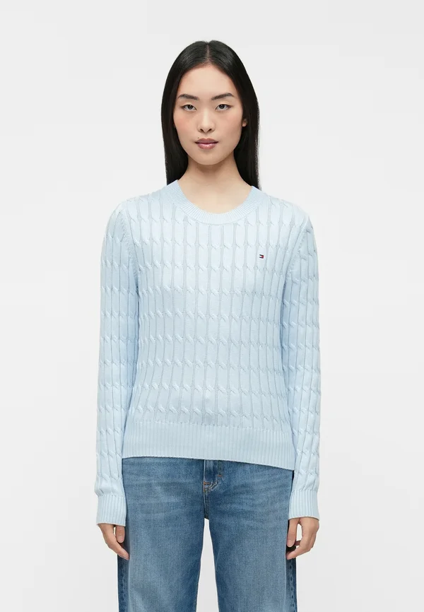 CABLE - Strickpullover - breezy blue
