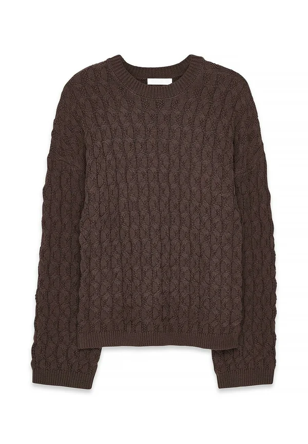 CABLE - Strickpullover - brown