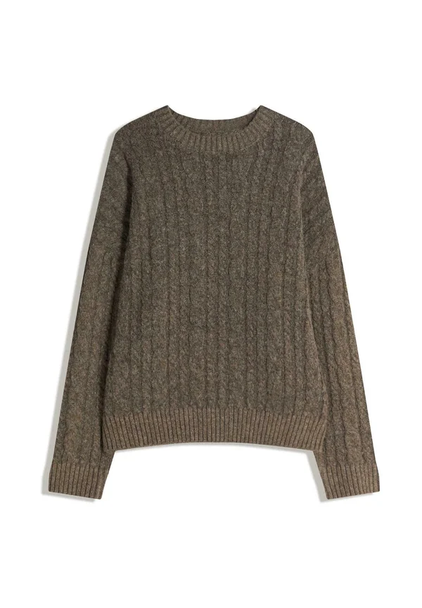CABLE - Strickpullover - dark brown
