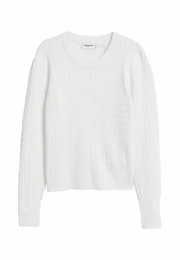 CABLE - Strickpullover - off white