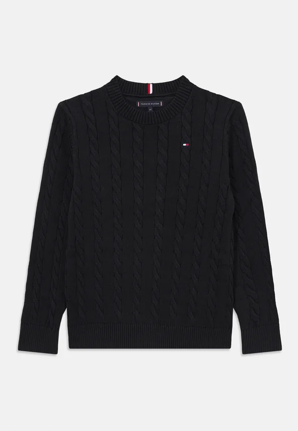 CABLE SWEATER - Strickpullover - black