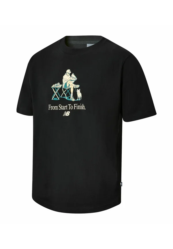 CAFE - T-Shirt print - black