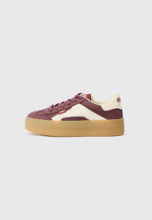 CAJO - Sneaker low - winered/offwhite