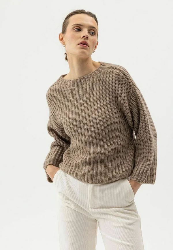 CAJSA - Strickpullover - khaki