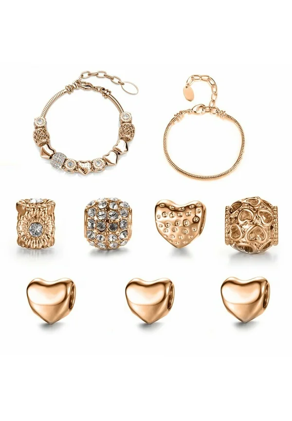 CALENDRIER DE L'AVENT - Ohrringe - or rosé   cristal ou blanc   plaqué rhodium et plaqué or rose 18k