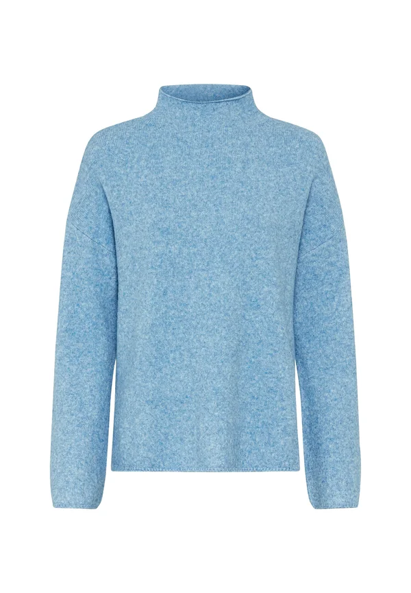 CAMEL ACTIVE ROLLKRAGENPULLOVER AUS EINEM WOLLMIX - Strickpullover - soft blue