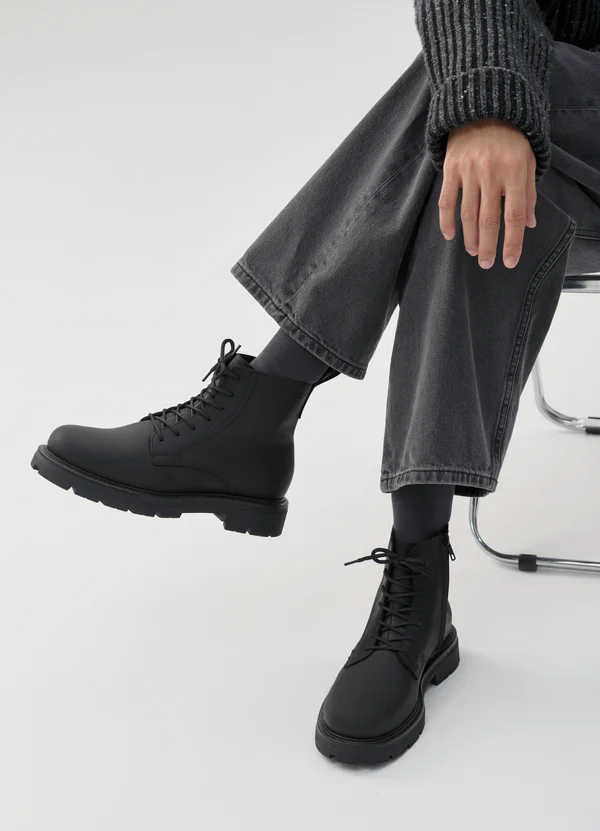 CAMERON - Stiefelette - off black