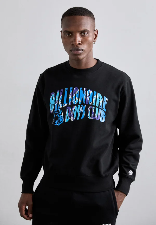 CAMO ARCH LOGO CREW NECK - Sweatshirt - black