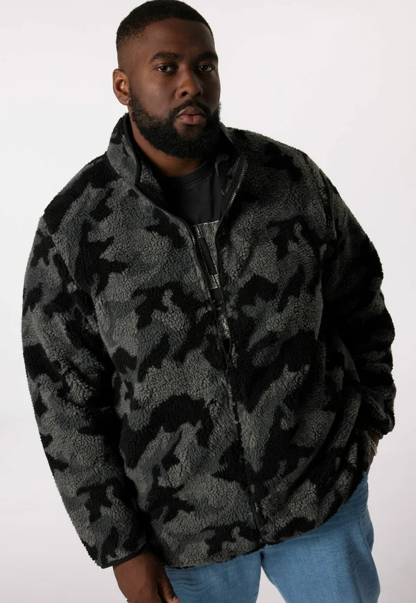 CAMOUFLAGE - Fleecejacke - black