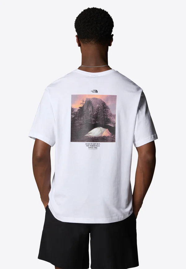 CAMPING GRAPHIC - T-Shirt print - tnf white
