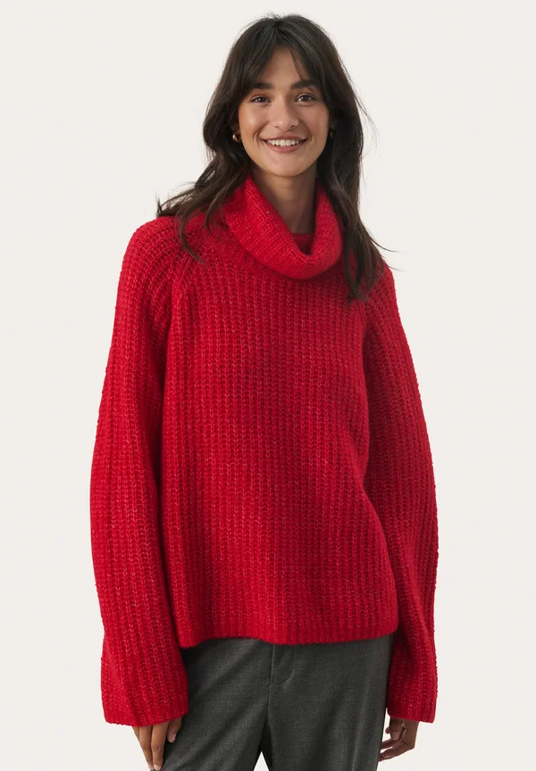 CAMRYN - Strickpullover - salsa