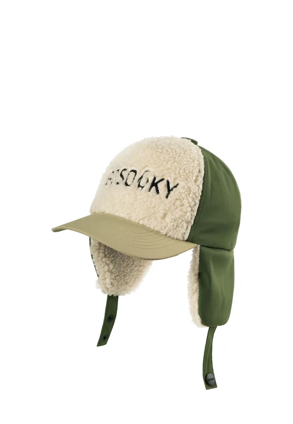 Cap - bronze green teddy