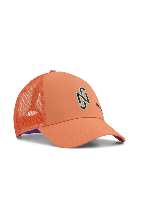 Cap - orange poppy- black