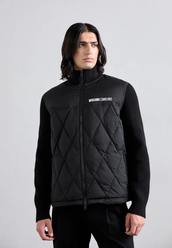 CAPOSPALLA LUNGO - Daunenjacke - fantasia nero