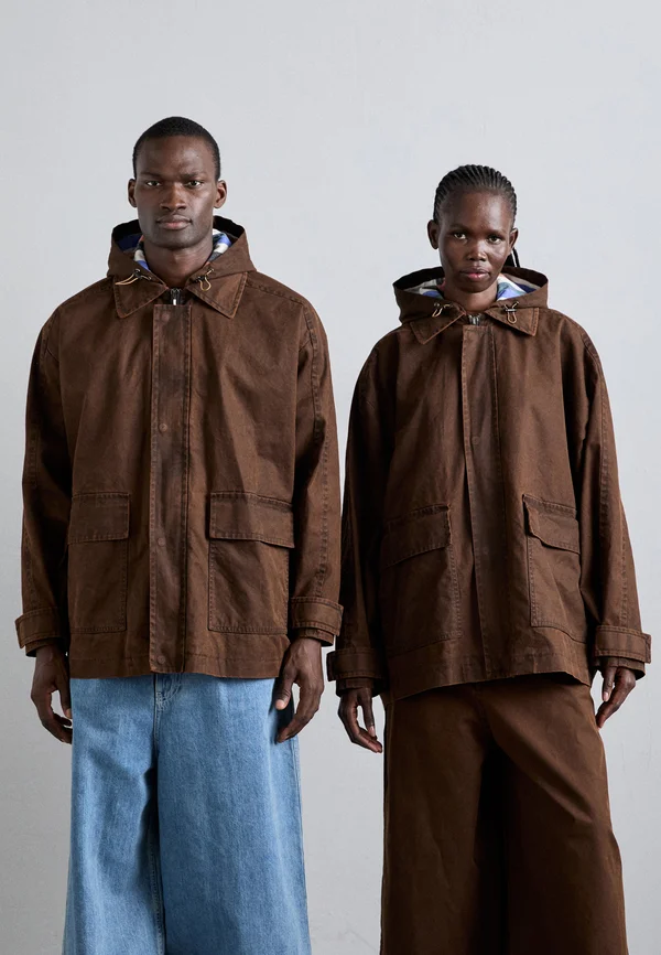 CAR COAT UNISEX - Leichte Jacke - brown