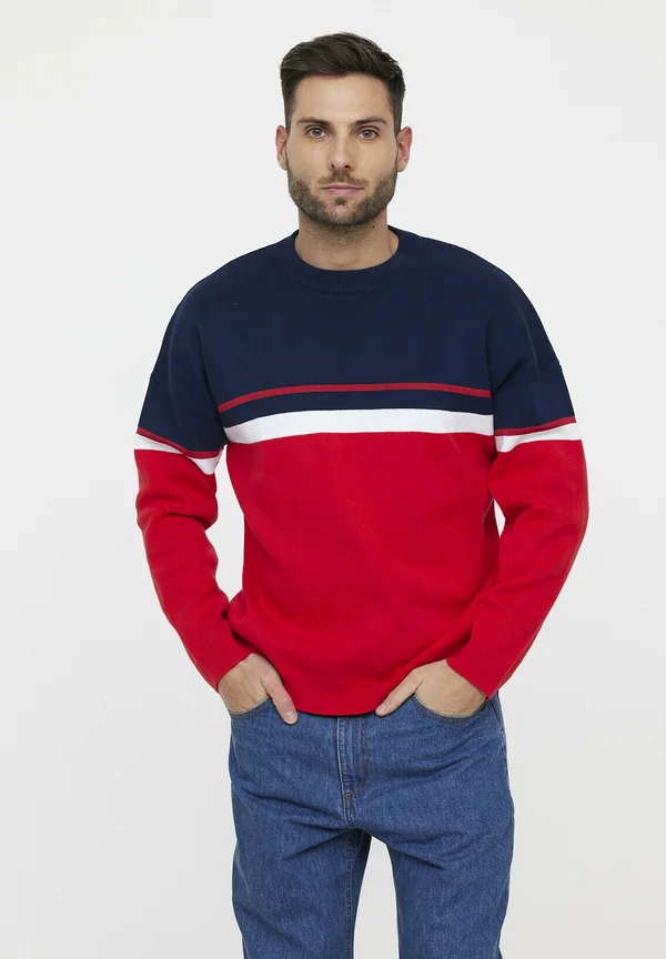CARAN - Strickpullover - red lee cooper