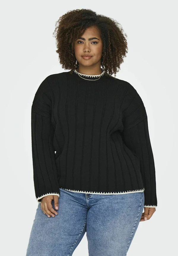 CARCHICK - Strickpullover - black