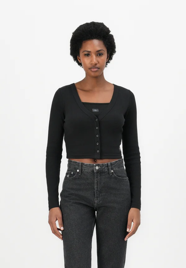CARD - Strickjacke - black