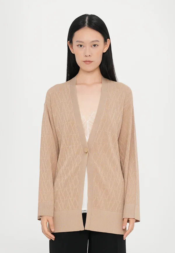 CARDIGAN - Strickjacke - beige