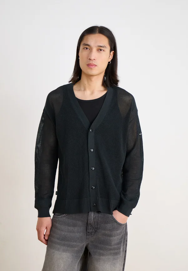 CARDIGAN - Strickjacke - black