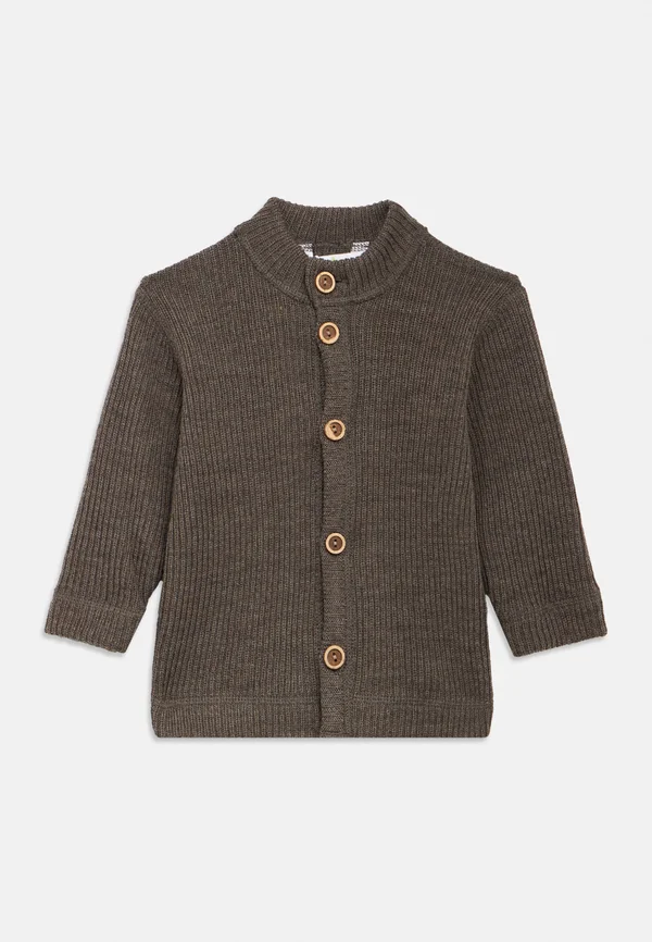 CARDIGAN WOOL UNISEX - Strickjacke - brown melange