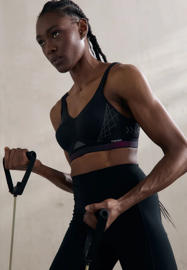 CARDIO FLOW - Sport-BH mit starker Stützkraft - black