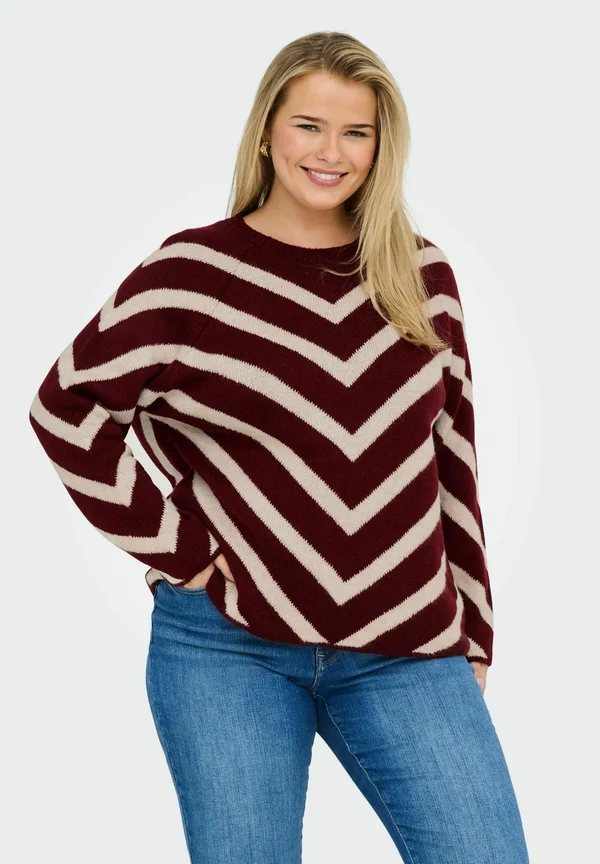 CARELIZA - Strickpullover - zinfandel